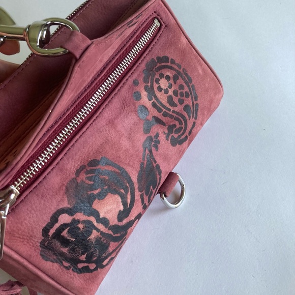 Rebecca Minkoff Dust Pink Genuine Leather Crossbody Shoulder Bag - Picture 7 of 14